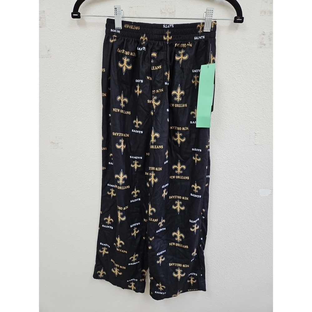 New Orleans Saints NFL Team Apparel YOUTH Pajamas Lounge Pants Small 8 KIDS NWT